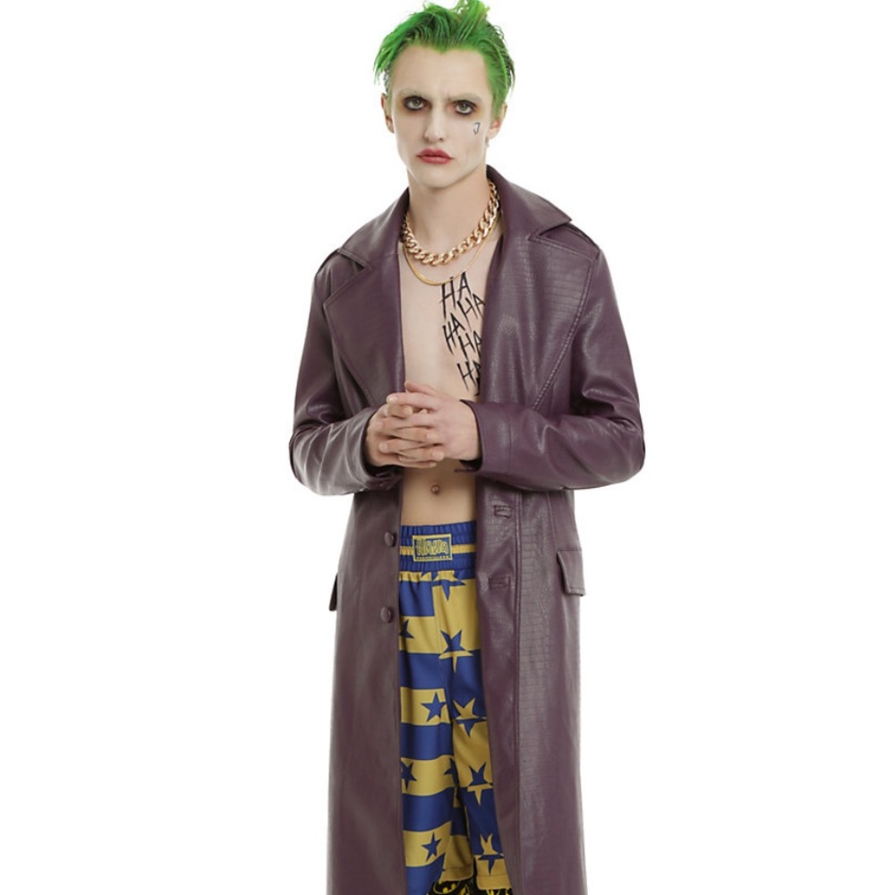 NWT! Suicide Squad Joker Jacket Costume Men’s Jr’s